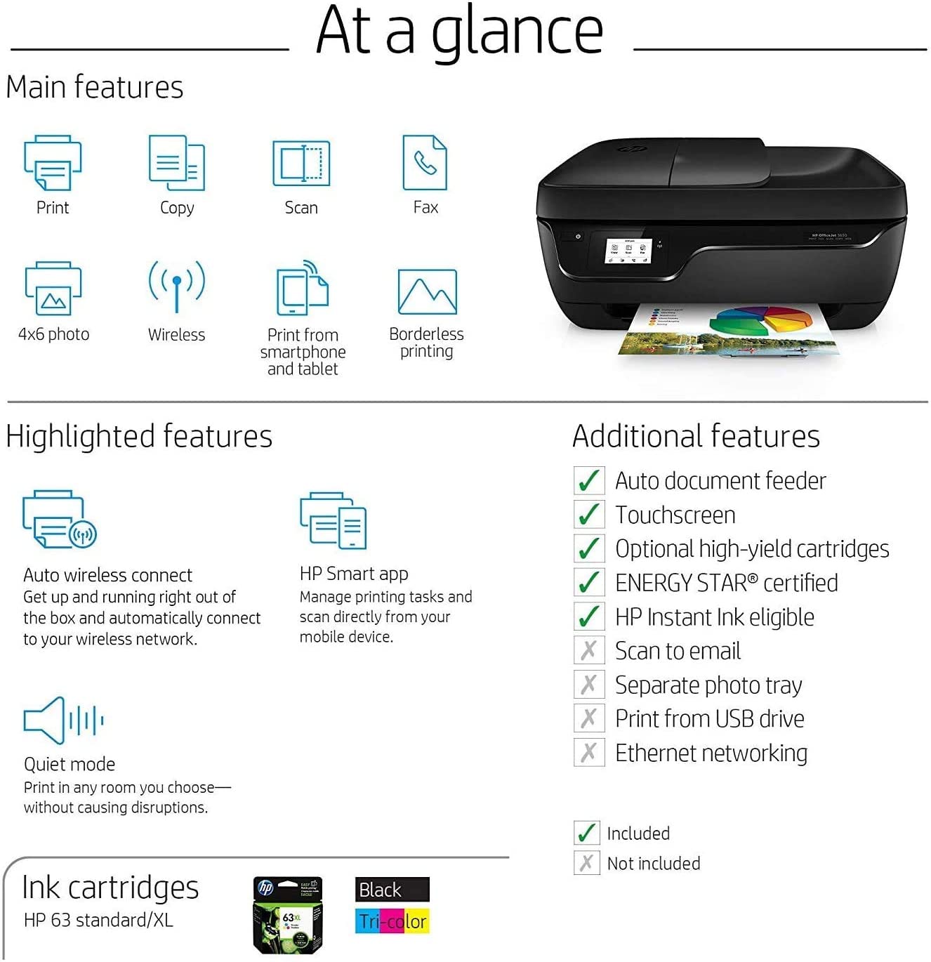 HP OfficeJet 3830 All-in-One Wireless Printer, HP Instant Ink, Works with Alexa (K7V40A) HP OfficeJet 3830 All-in-One Wireless Printer, HP Instant Ink, Works with Alexa (K7V40A)